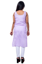 Back View of Light Purple Cotton Inner for Women – Comfortable and Seamless Inner Top.