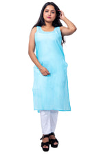 Sky Blue Inner Top Front View – Soft Cotton Sky Blue Inner for Women Daily Wear.