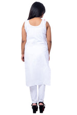 White Cotton Innerwear Back View – Comfortable and Lightweight Cotton Camisole for Women.