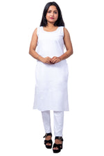 White Inner Cotton Wear Front View – Soft Breathable Skin-Friendly Camisole for Women.