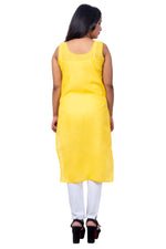 Back View of Yellow Cotton Inner for Women – Comfortable and Stretchable Inner Top.