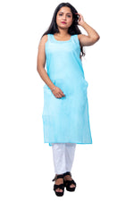 Sky Blue Inner Top Front View – Soft Cotton Sky Blue Inner for Women.