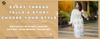Snapfab Chikankari banner with slogan "Every Thread Tells a Story" featuring a woman in white embroidered kurta.