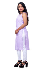 Side View of Light Purple Inner Top – Lightweight and Soft Cotton Inner for Women.