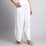 White wide-leg pants worn by a person on a different colors top n Kurtis 